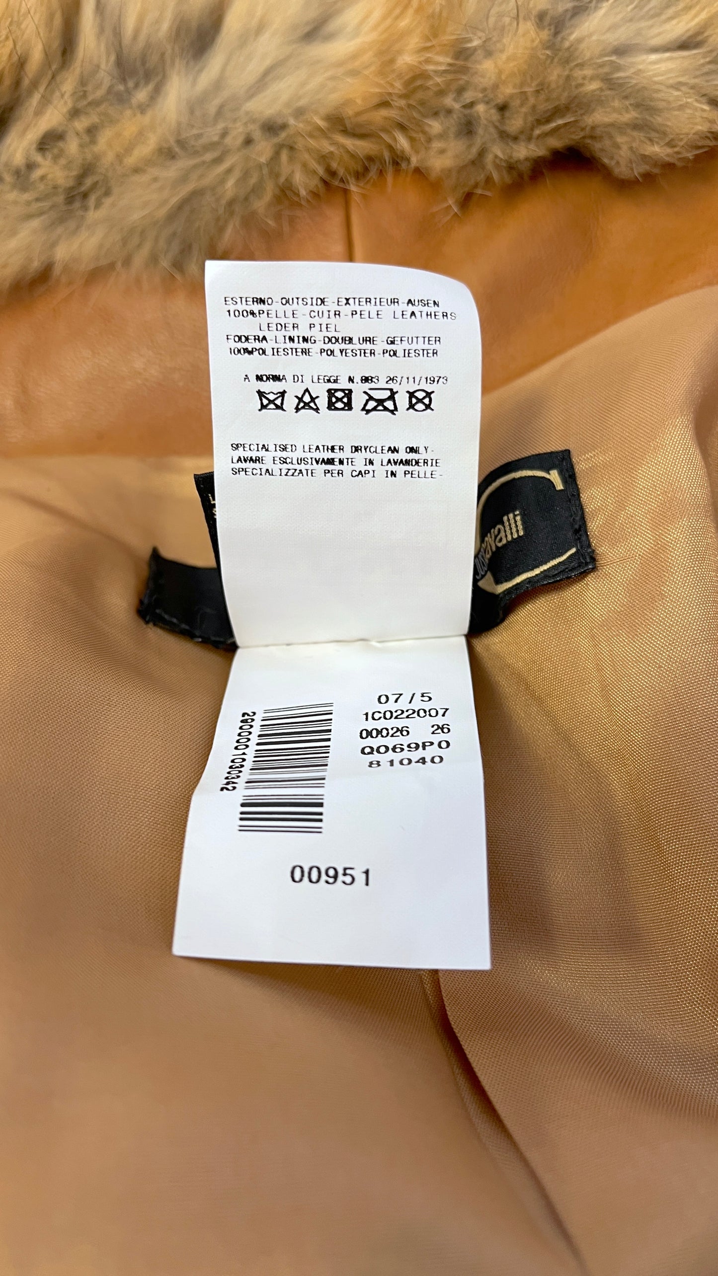 Just Cavalli fur jacket