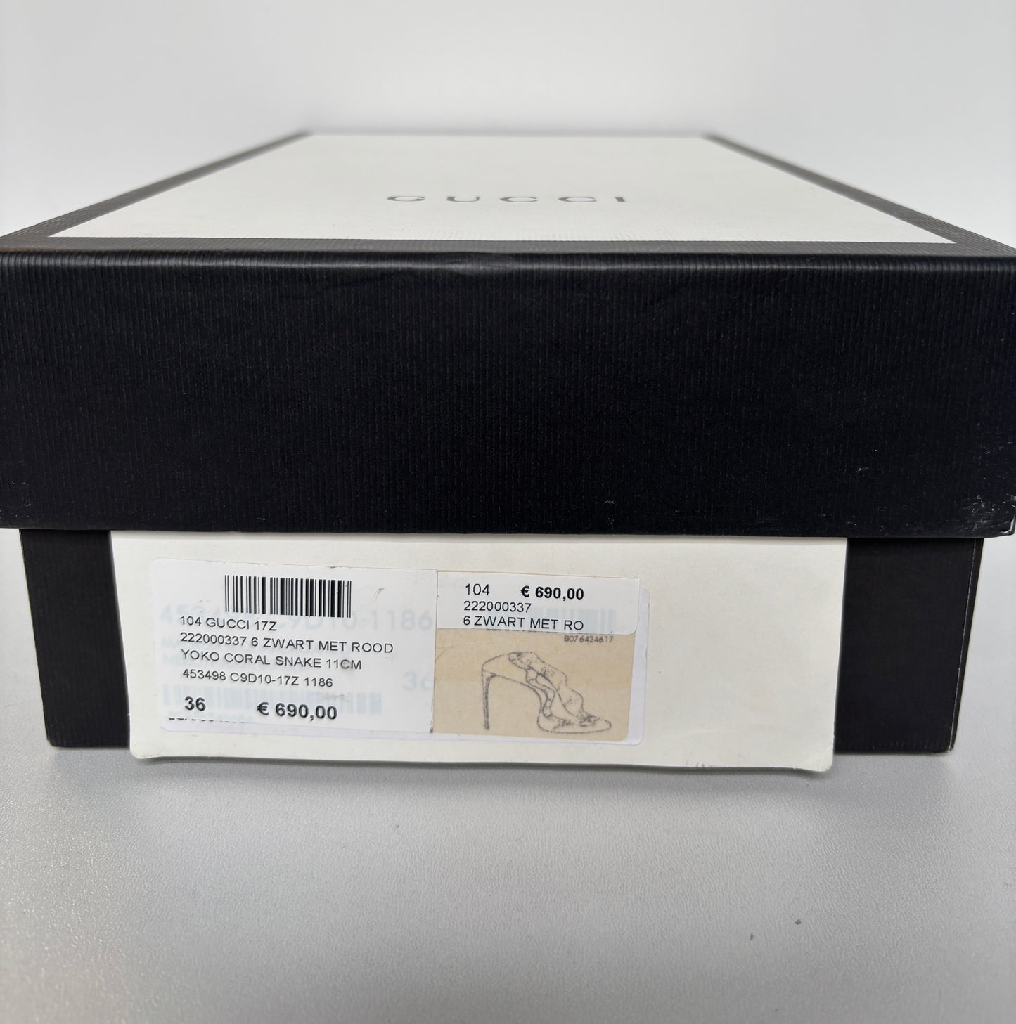 Gucci "Yoko Coral Snake" heels