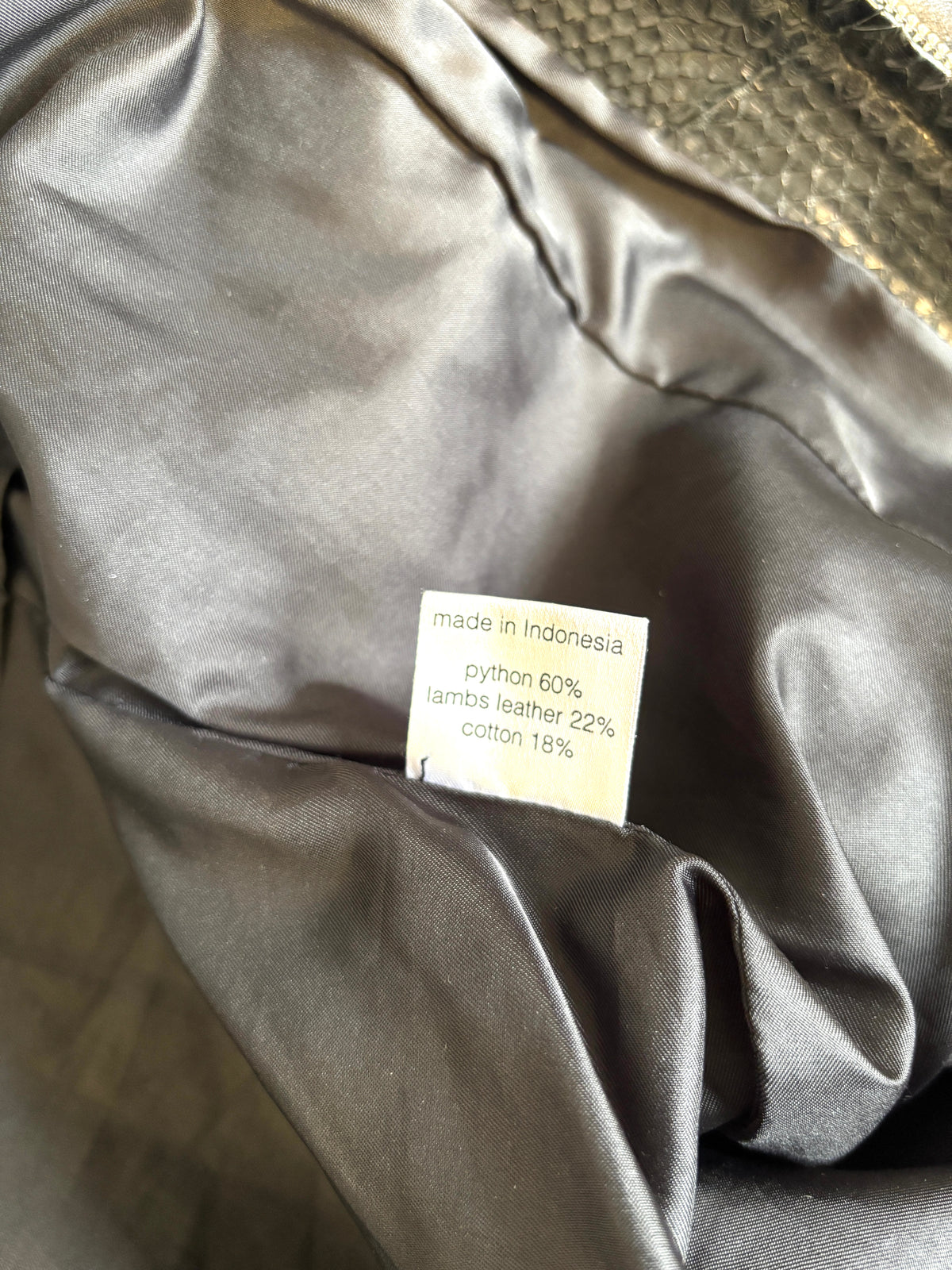 NMBR Nine python jacket