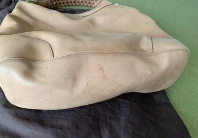 Wear on the Bamboo hobo before restoration