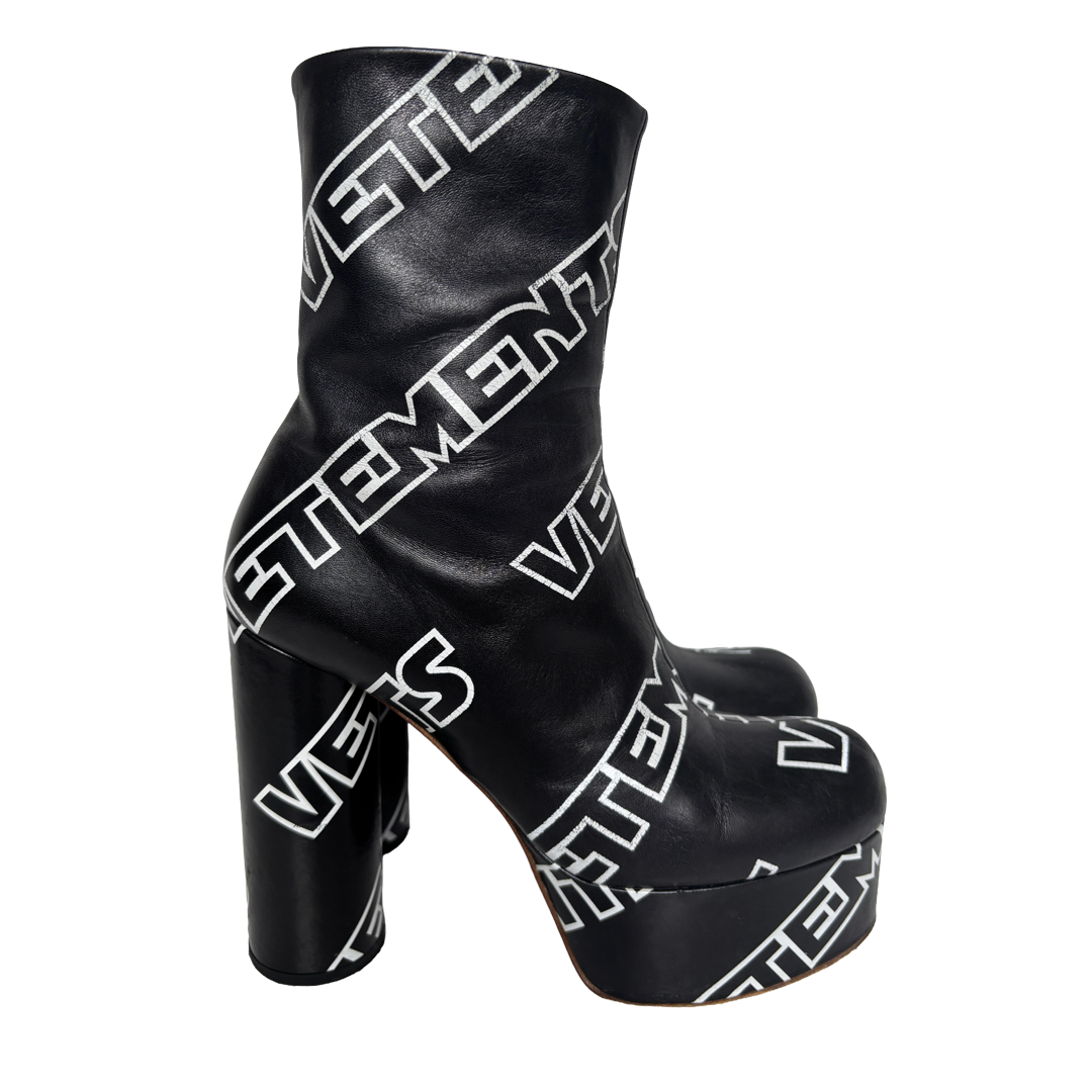 Vetements platform ankle boots