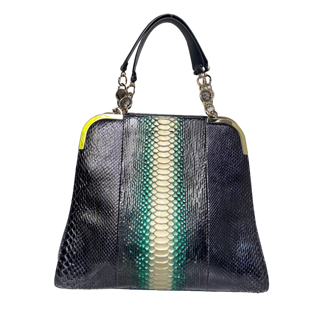 Bvlgari python satchel
