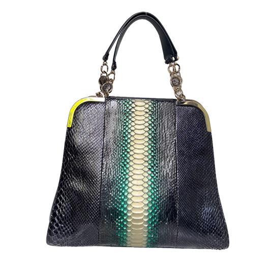Bvlgari python satchel