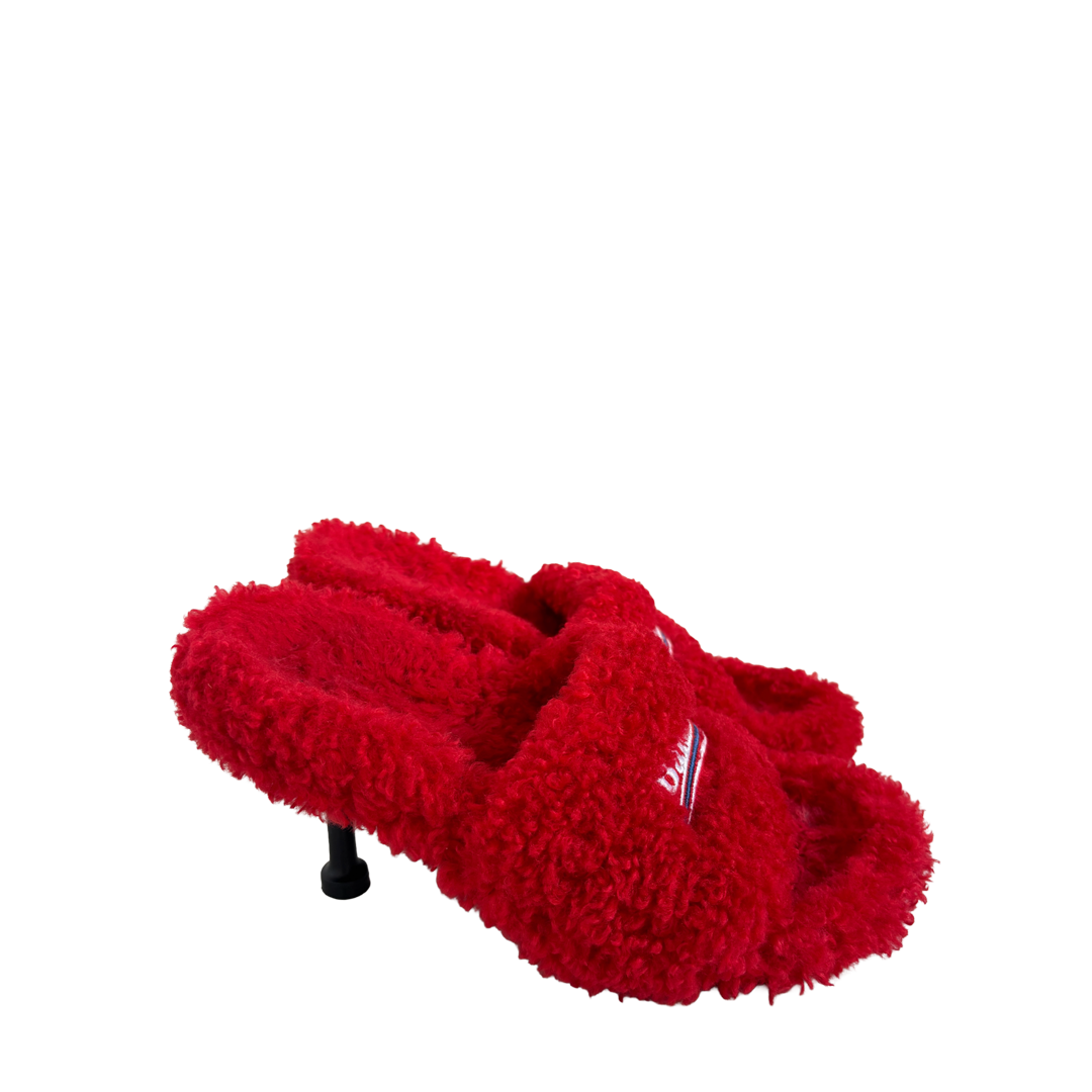 Balenciaga Furry heeled mules
