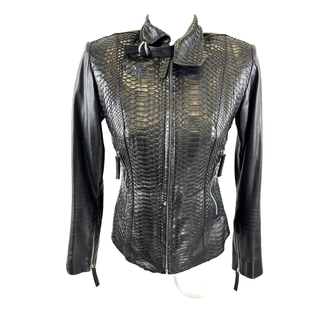 NMBR Nine python jacket