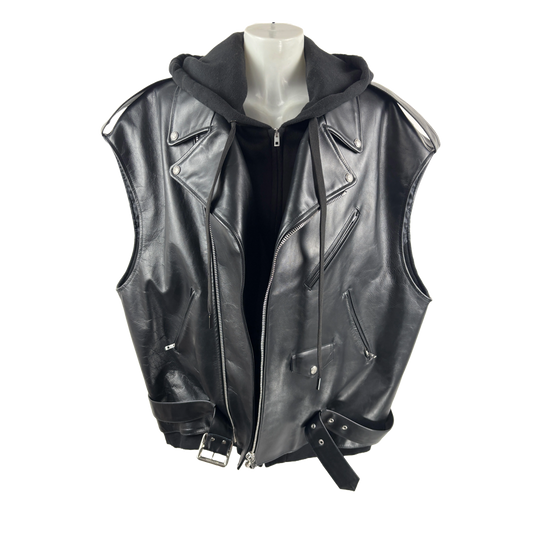 R13 oversized leather jacket