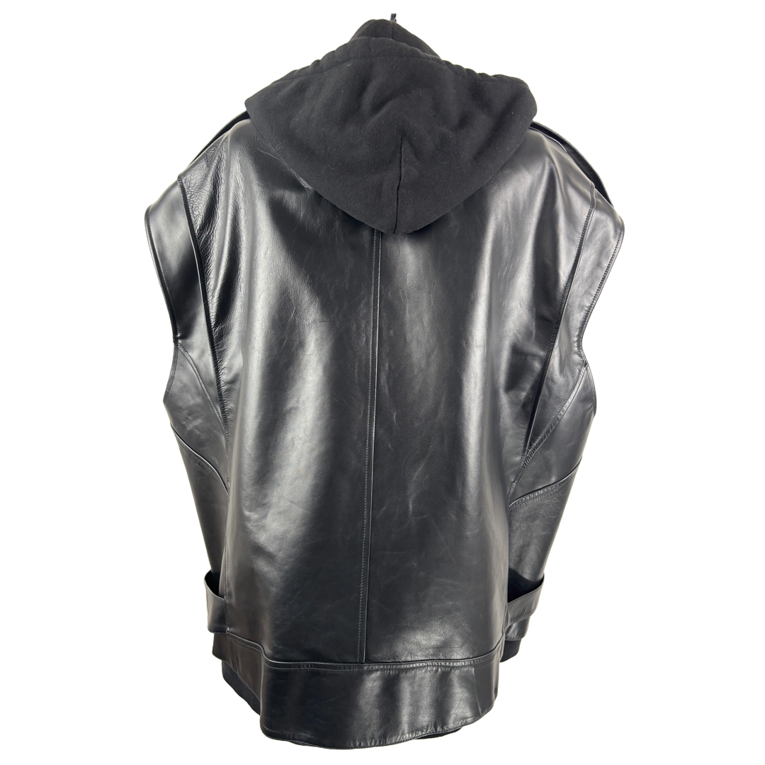 R13 oversized leather jacket