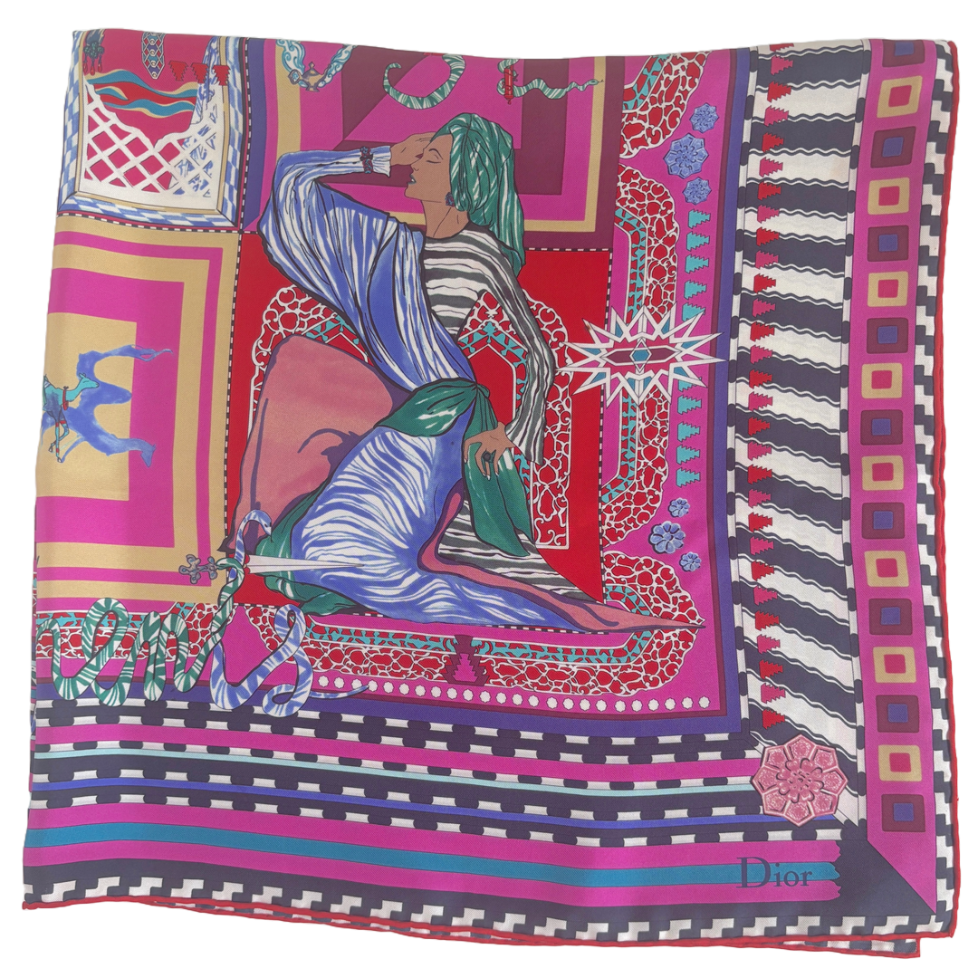 Cristian Dior silk scarf