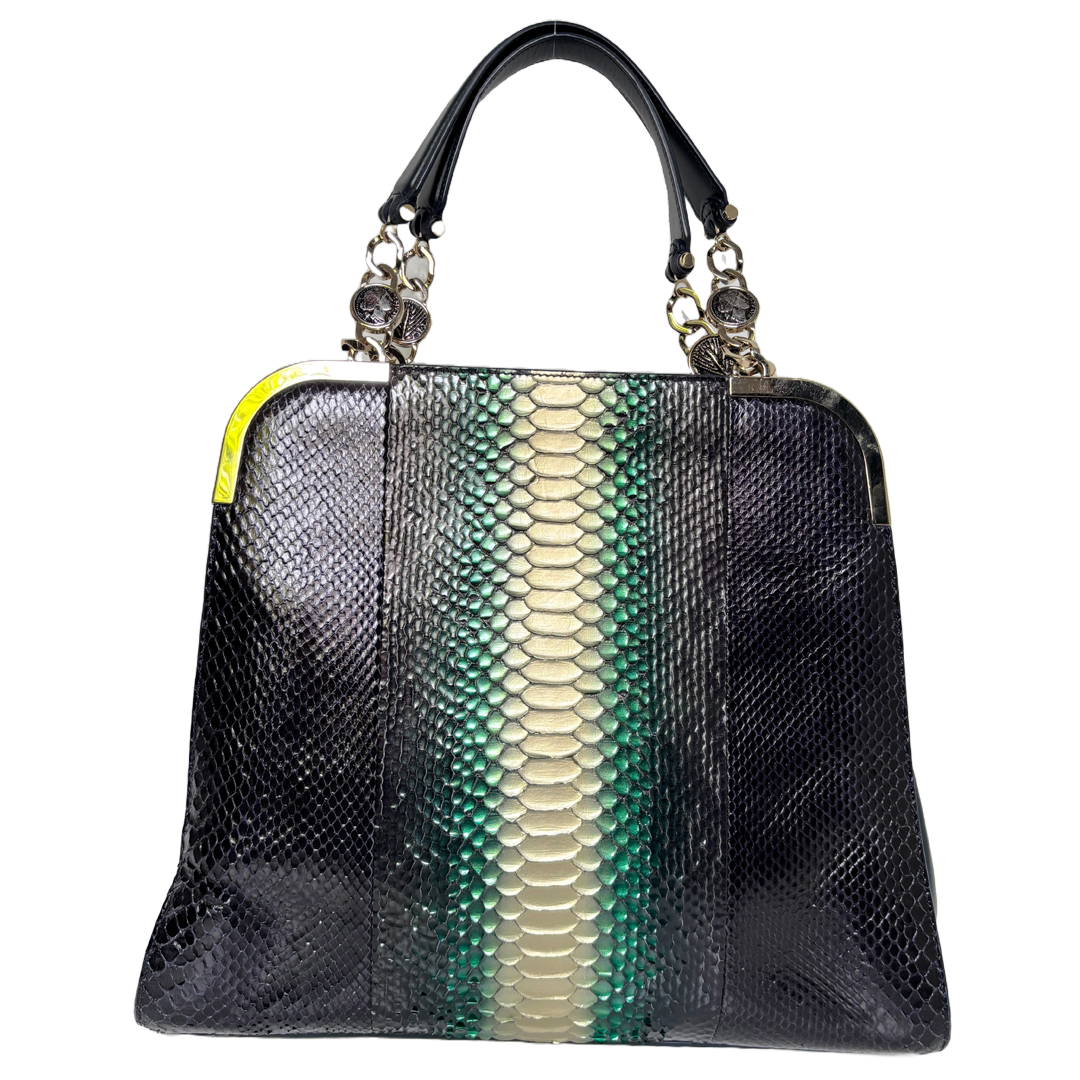 Bvlgari python satchel