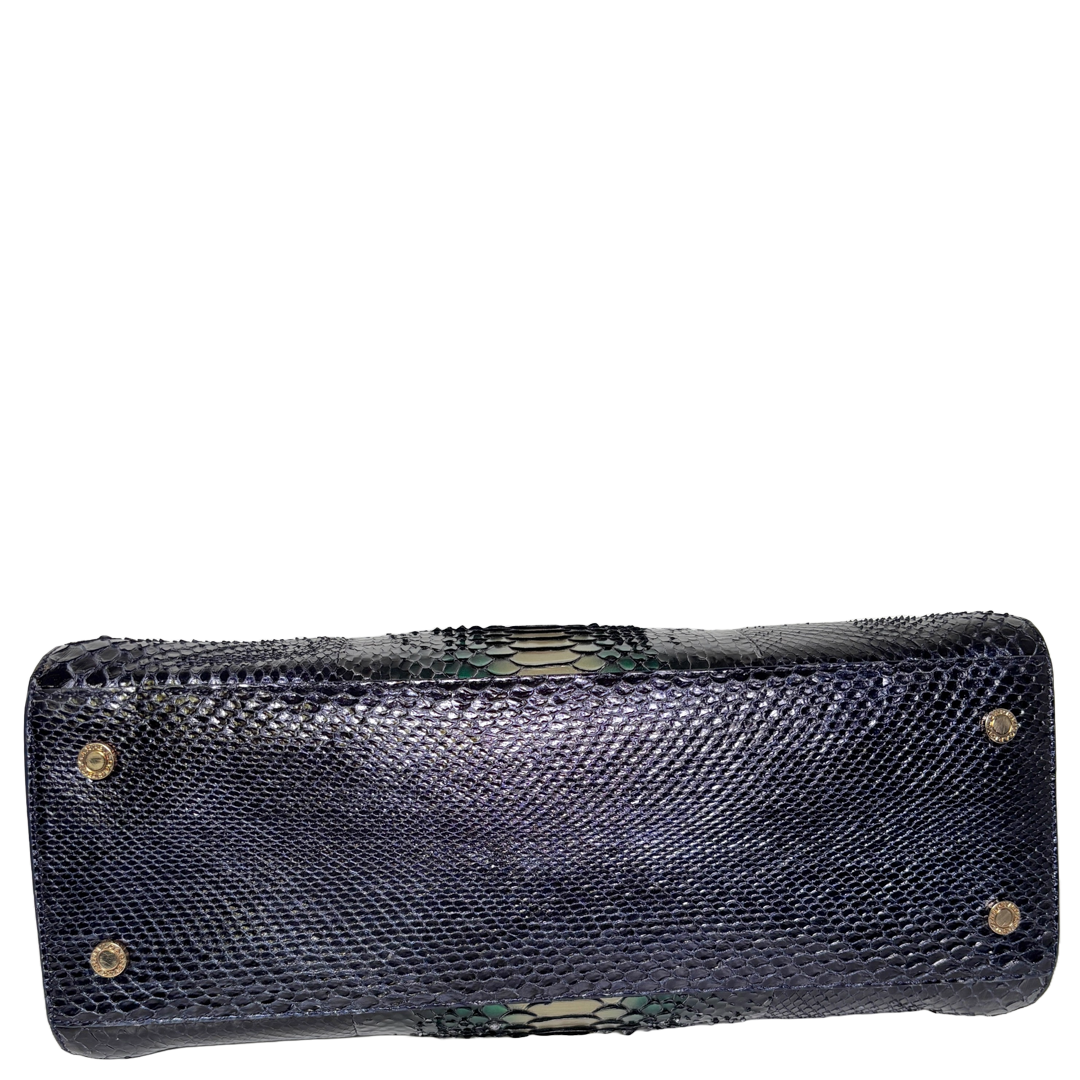 Bvlgari python satchel