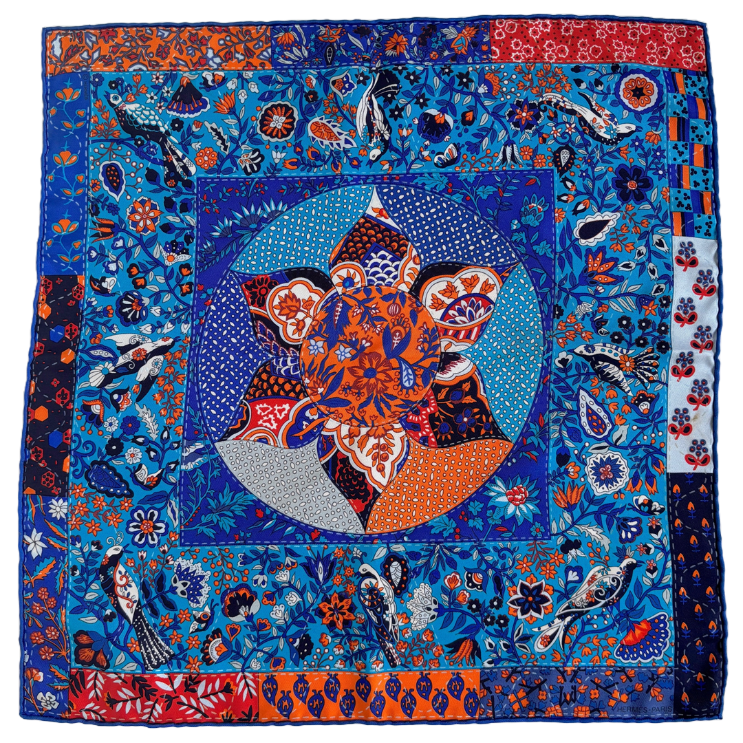 Hermès "Piqué Fleuri de Provence" scarf
