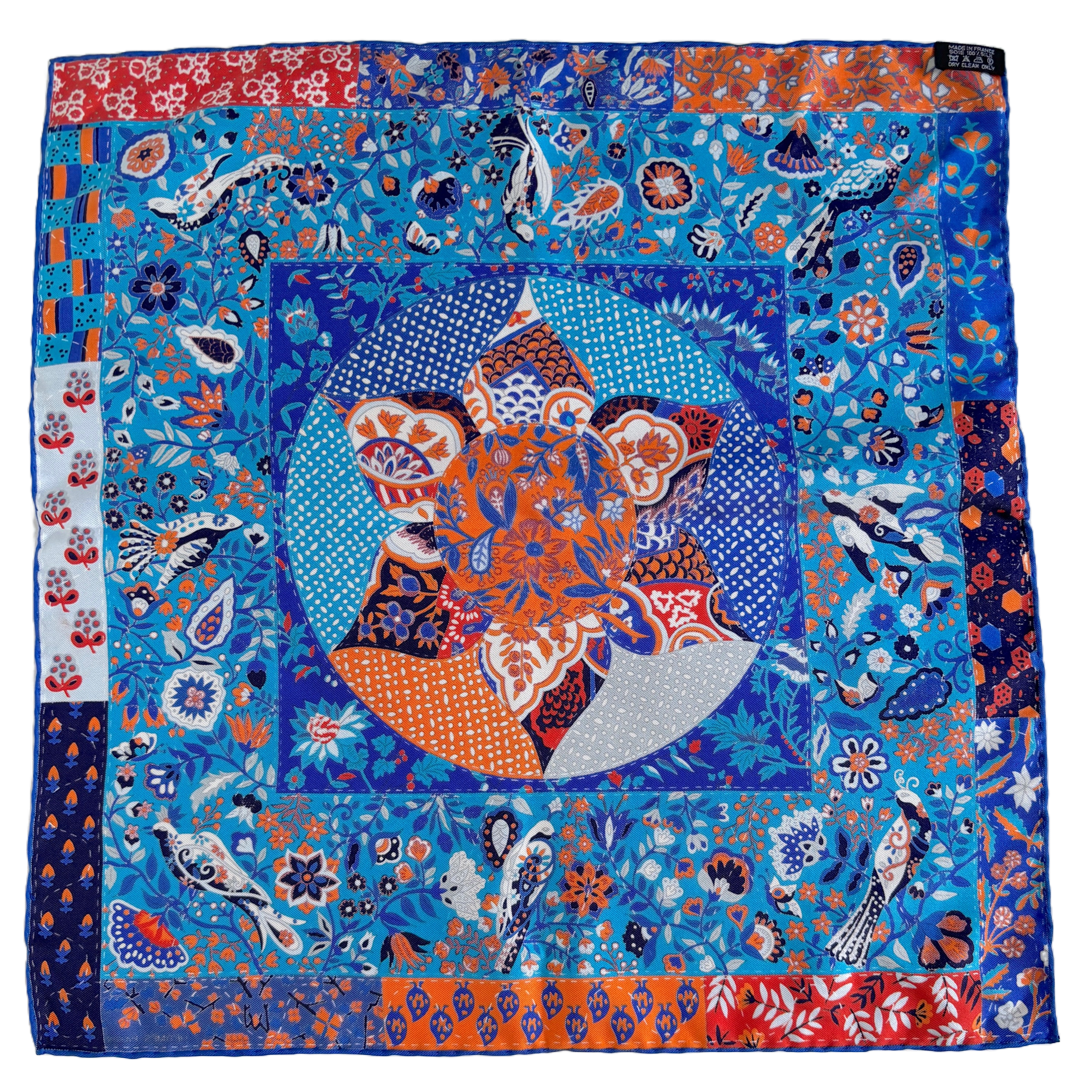 Hermès "Piqué Fleuri de Provence" scarf