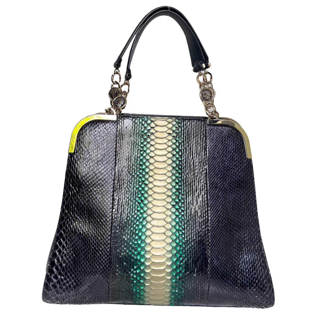 Bvlgari python satchel