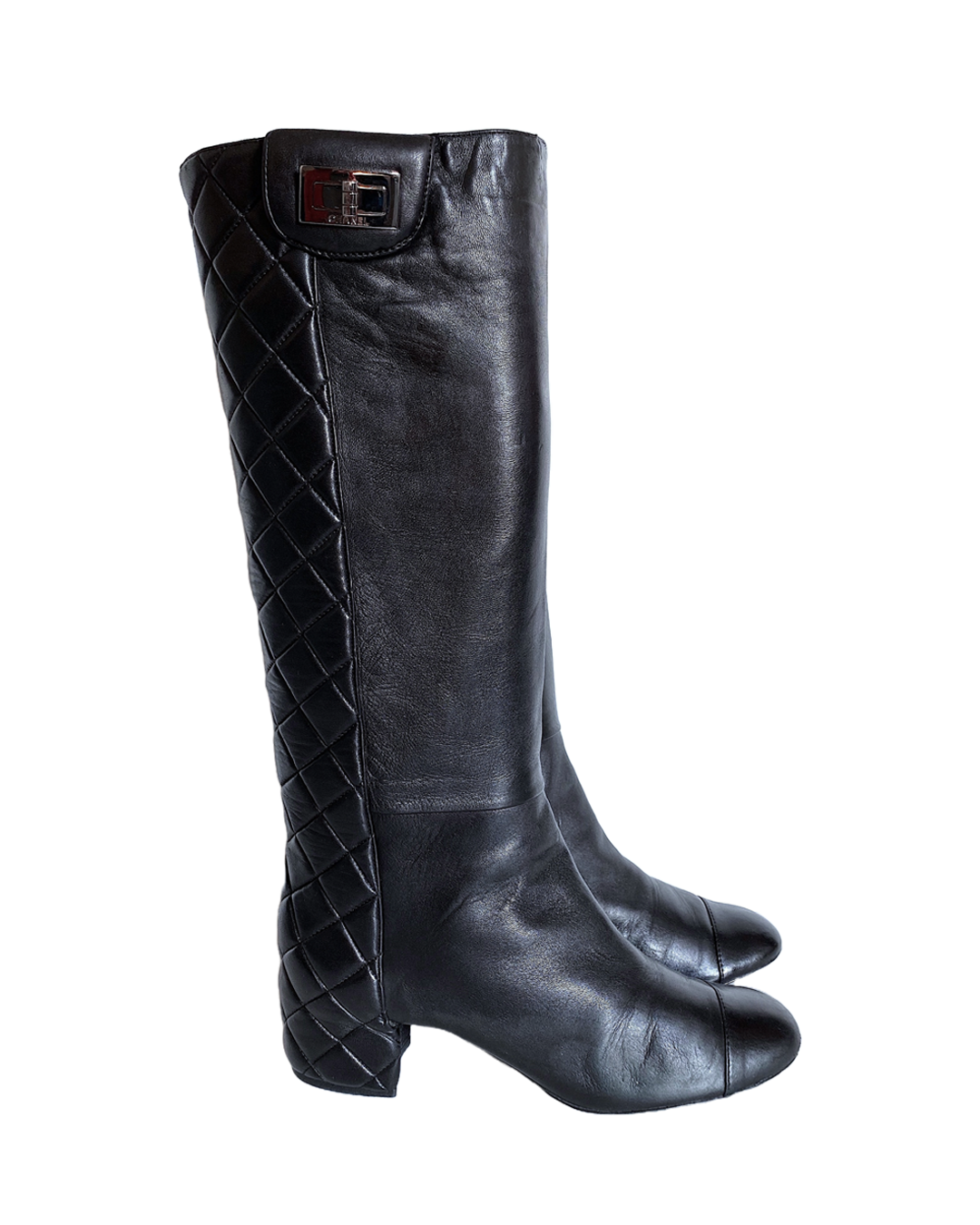 Chanel leather boots