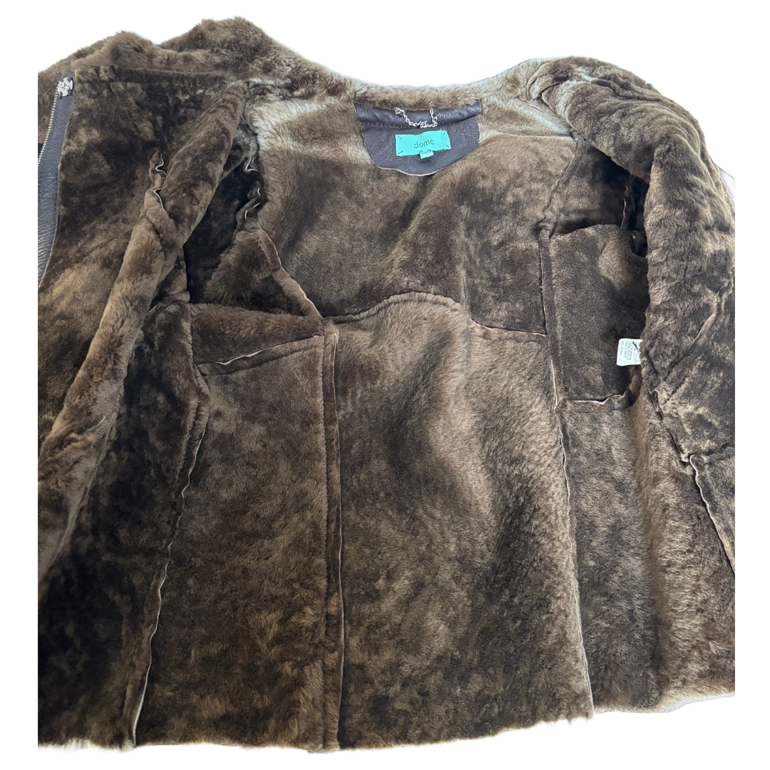 Doma shearling biker jacket