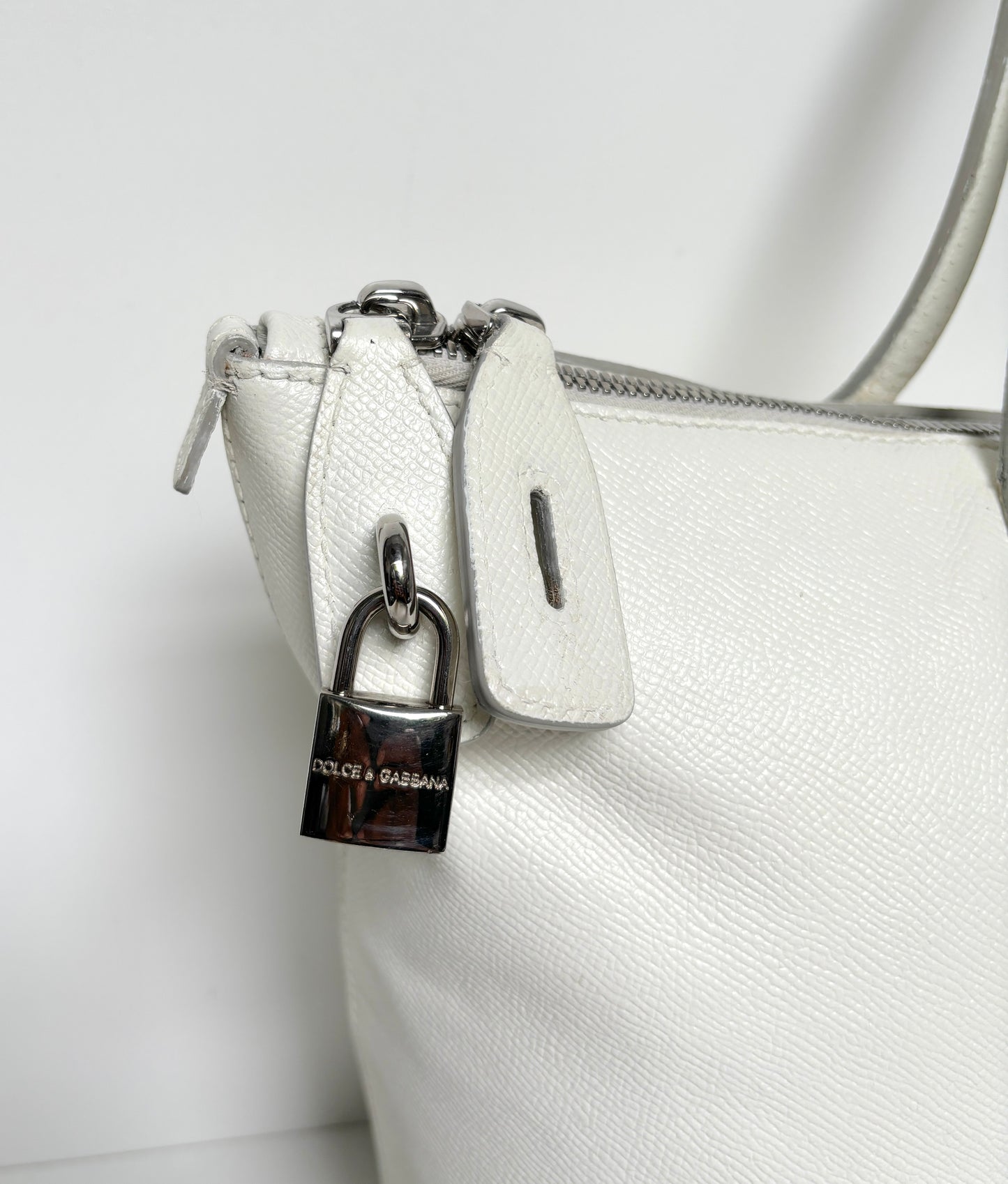 Dolce & Gabbana white shopper bag.