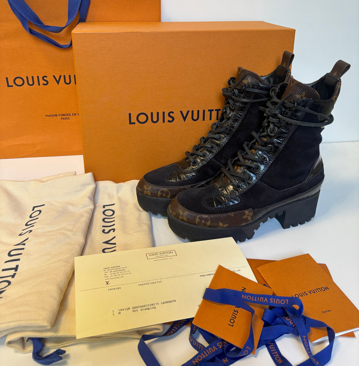 Louis Vuitton "Laureate" boots