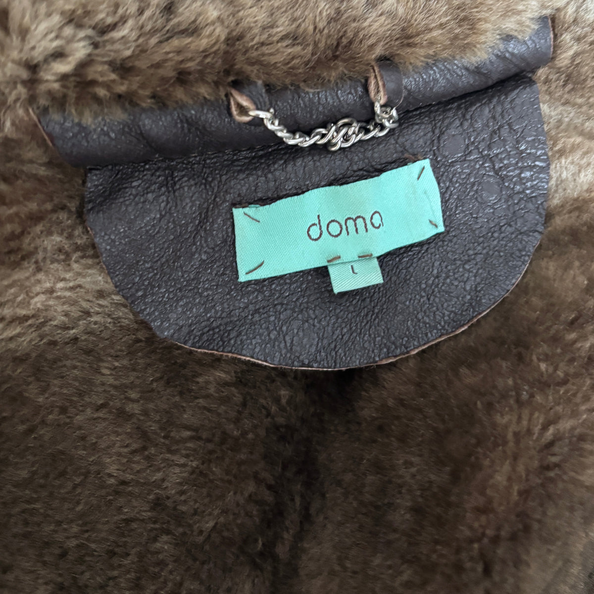 Doma shearling biker jacket