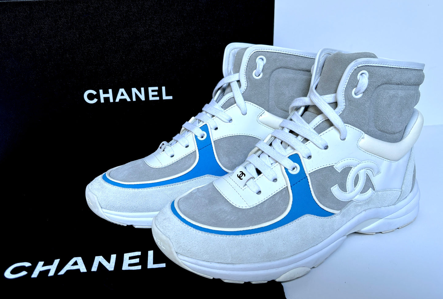 Chanel high sneakers