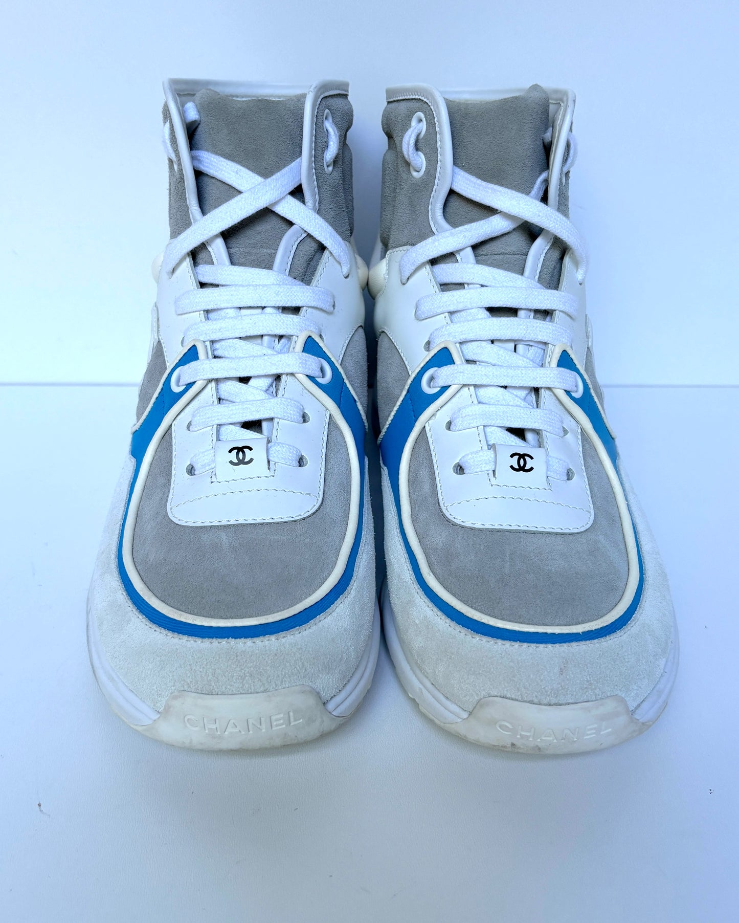 Chanel high sneakers