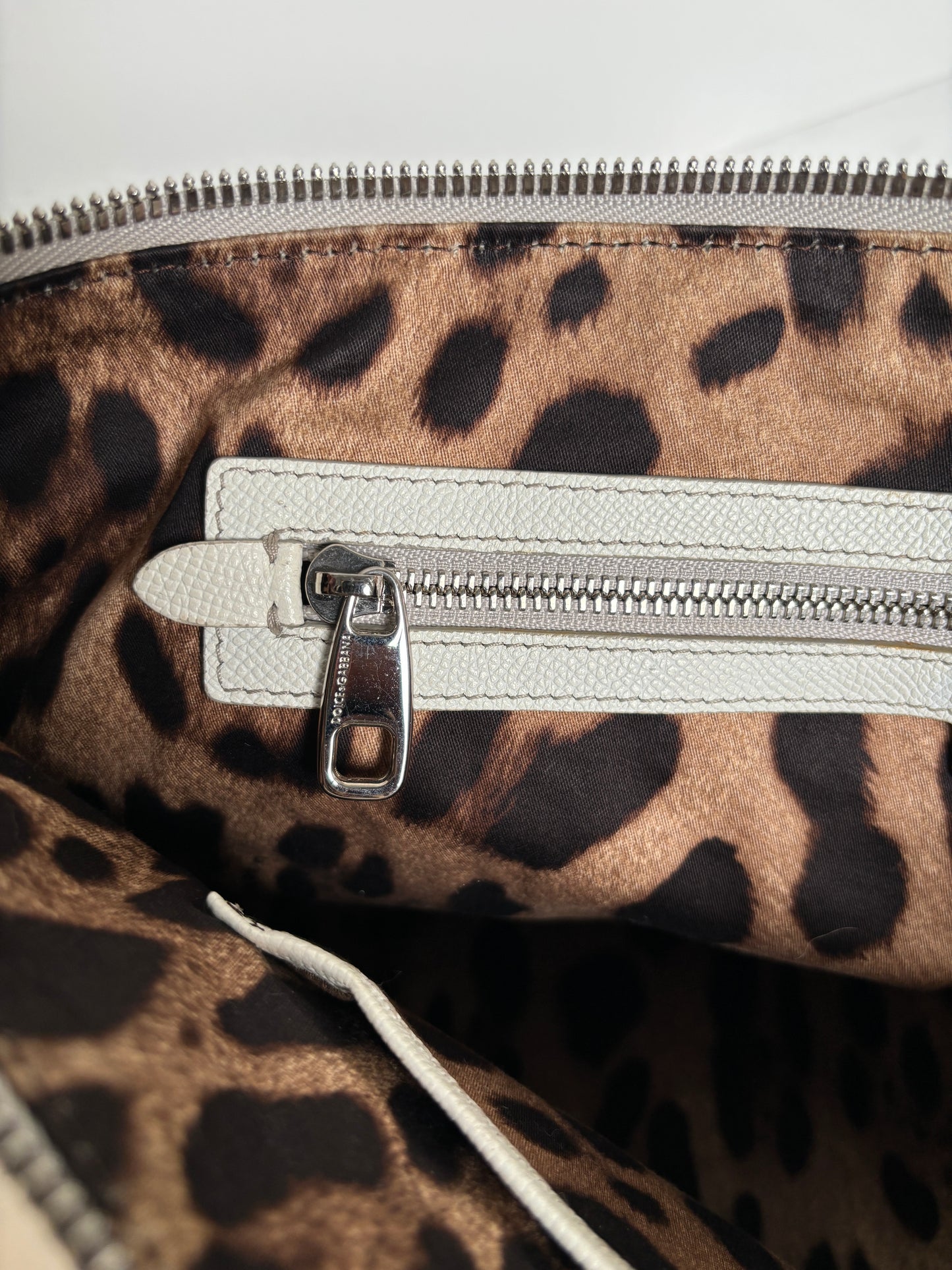 Dolce & Gabbana white shopper bag.