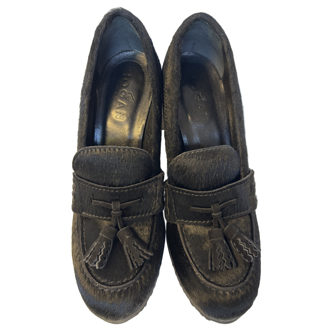 Hogan heeled loafers