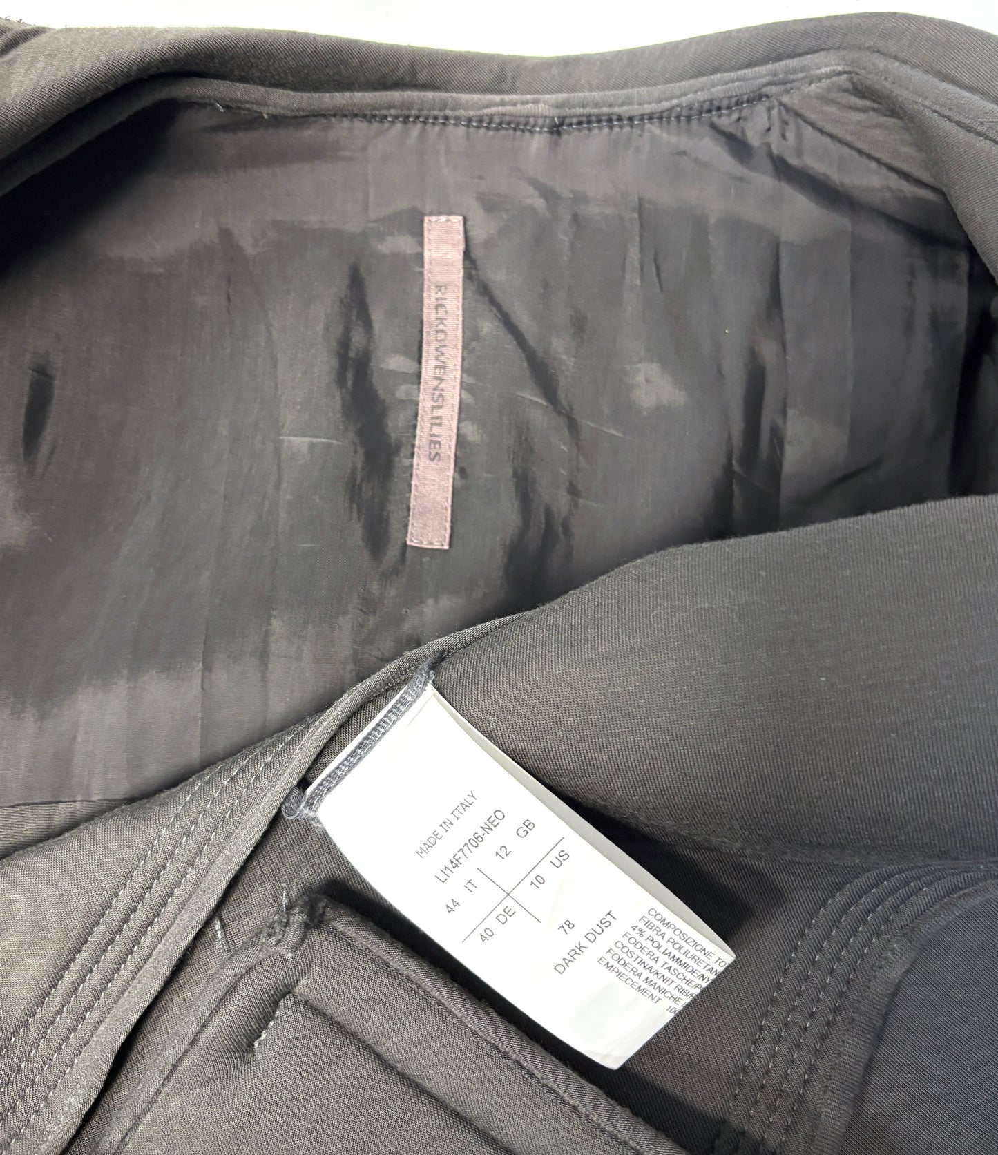 Rick Owens leather jacket