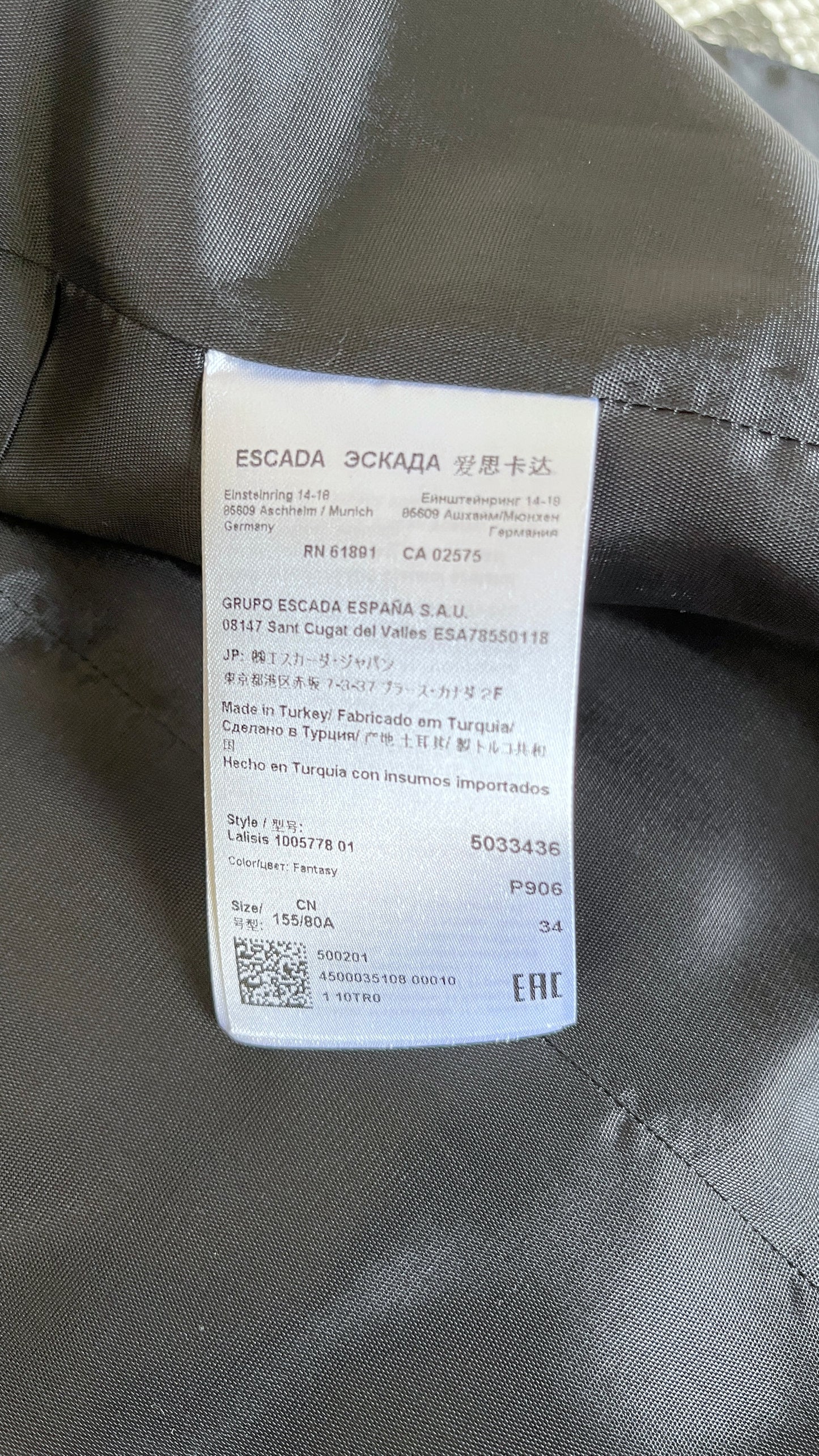 Escada biker jacket