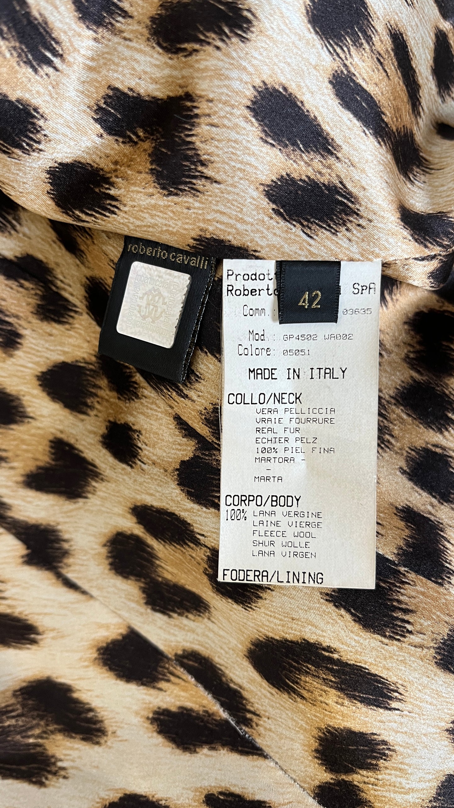 Roberto Cavalli coat