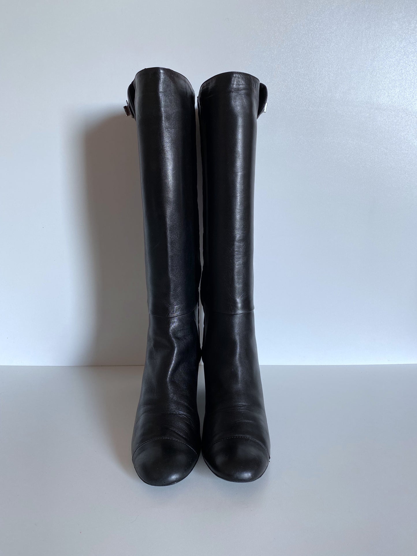 Chanel leather boots