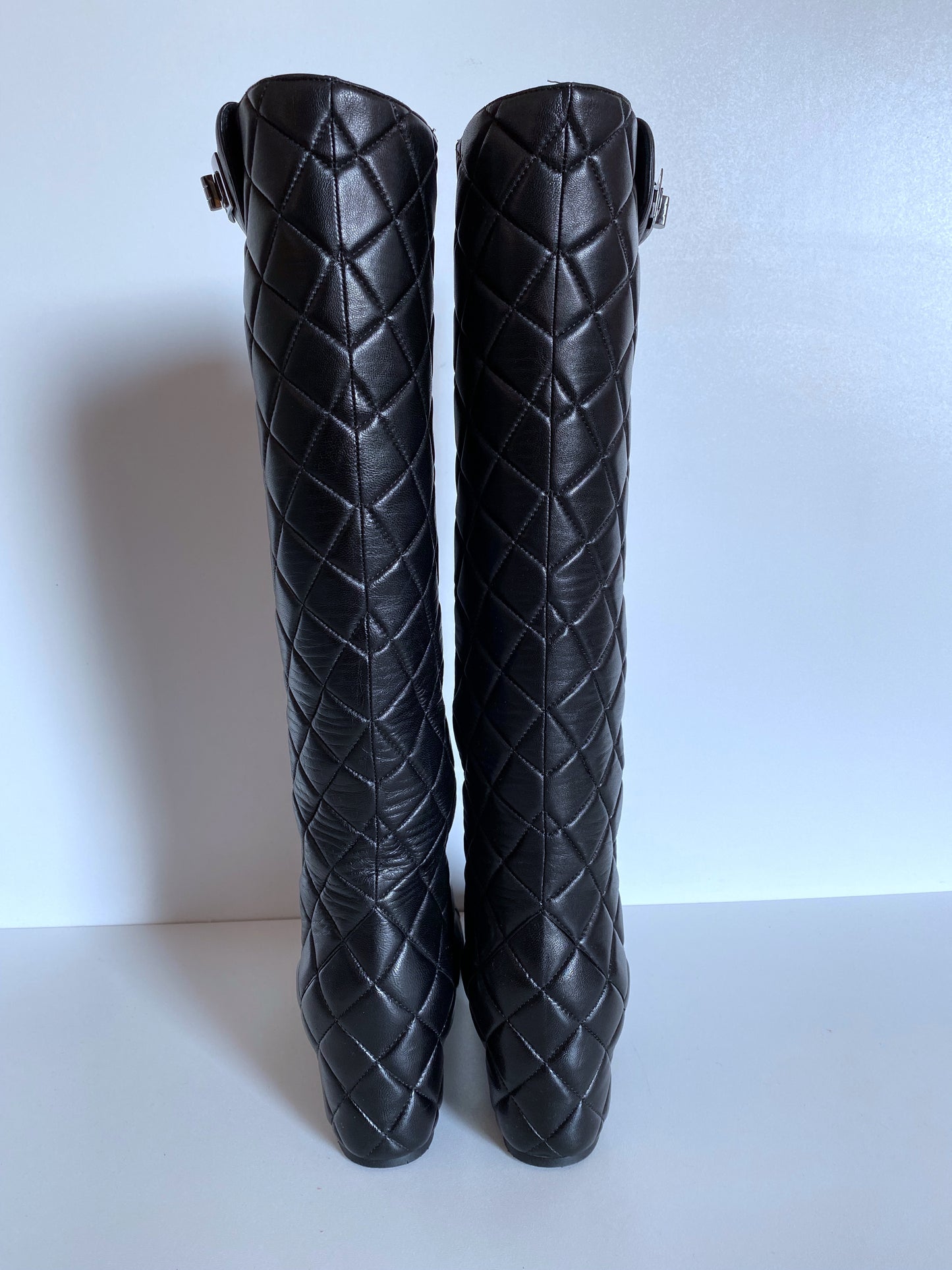 Chanel leather boots