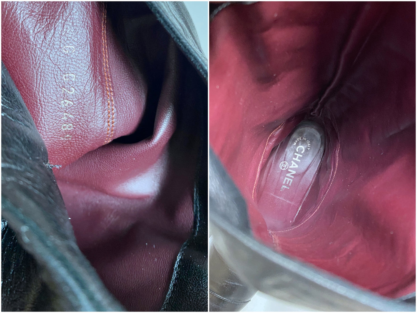 Chanel leather boots