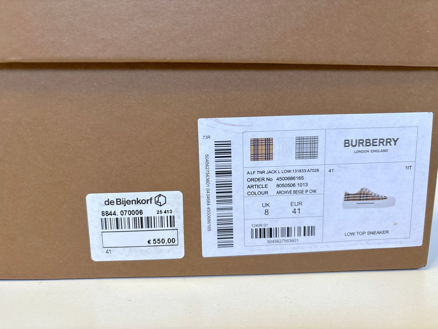 Burberry "Jack" sneakers