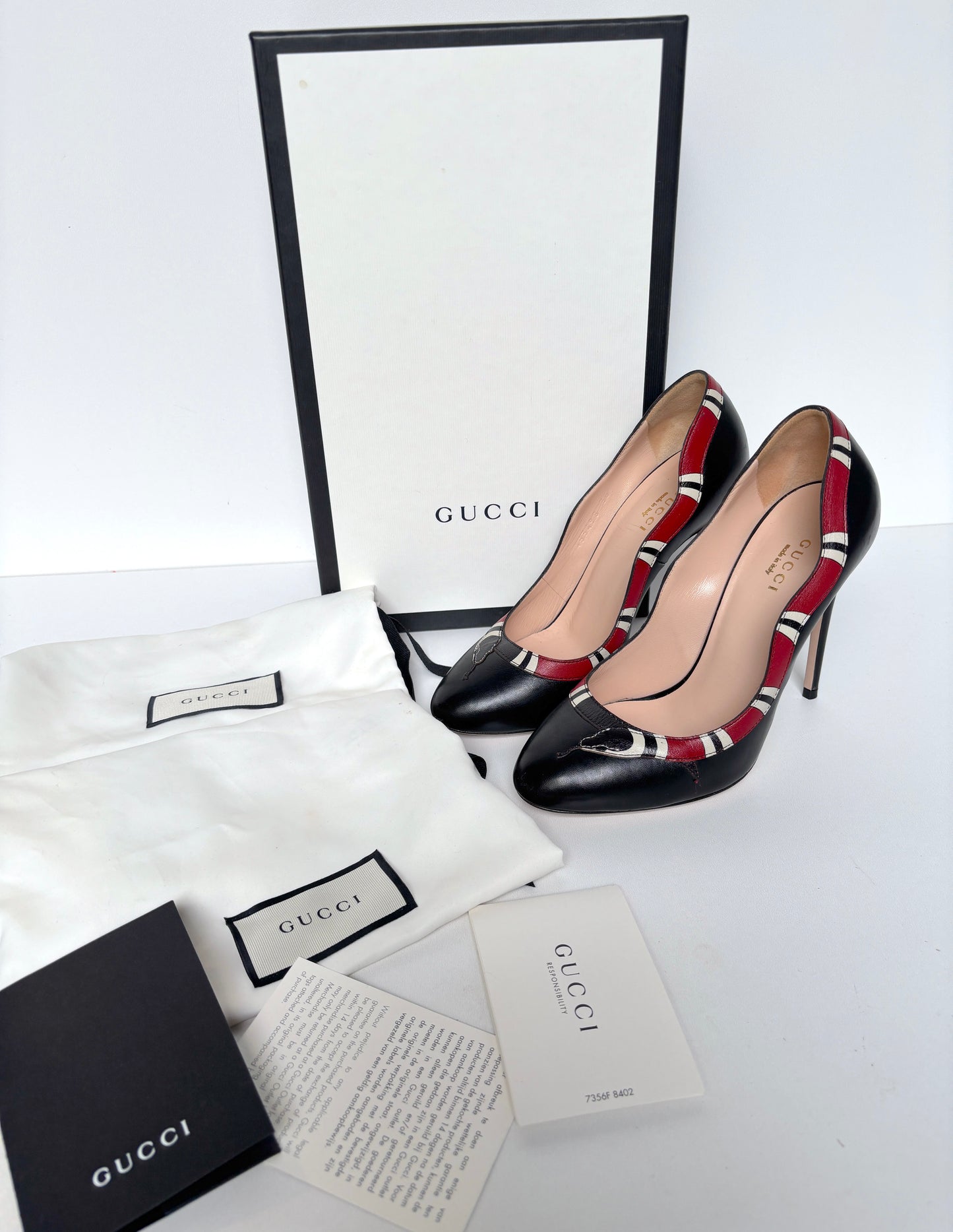 Gucci "Yoko Coral Snake" heels