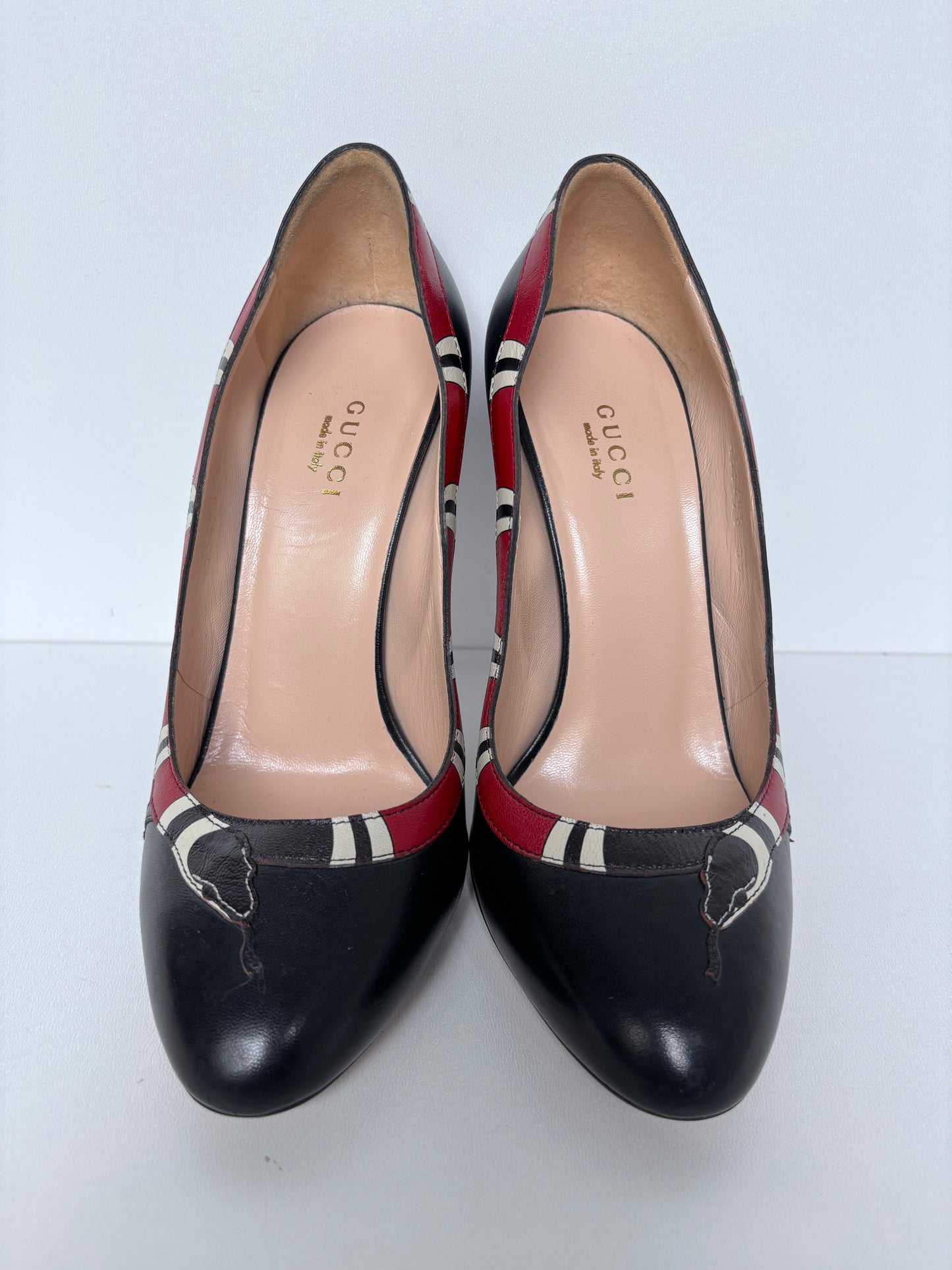 Gucci "Yoko Coral Snake" heels