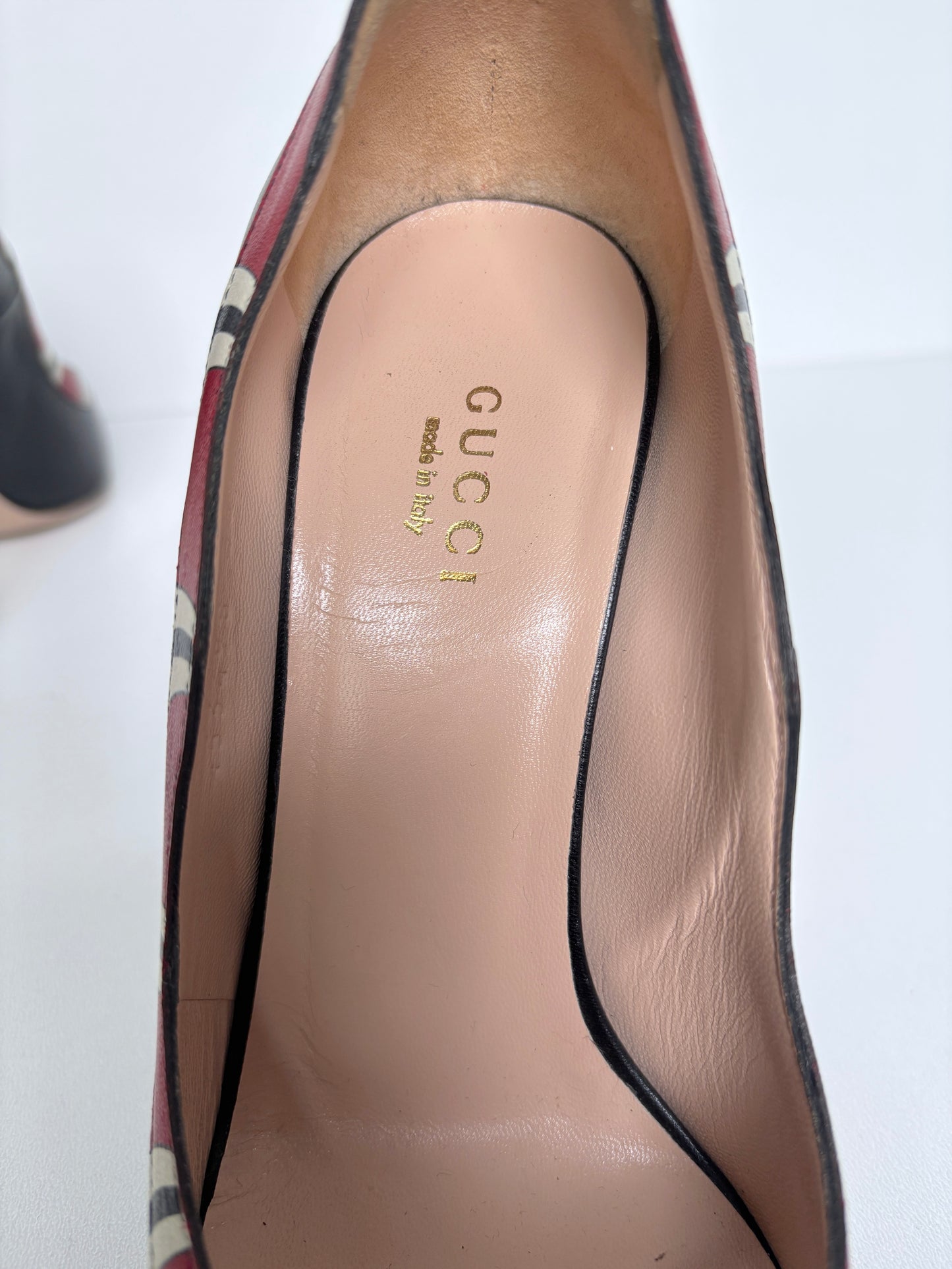 Gucci "Yoko Coral Snake" heels