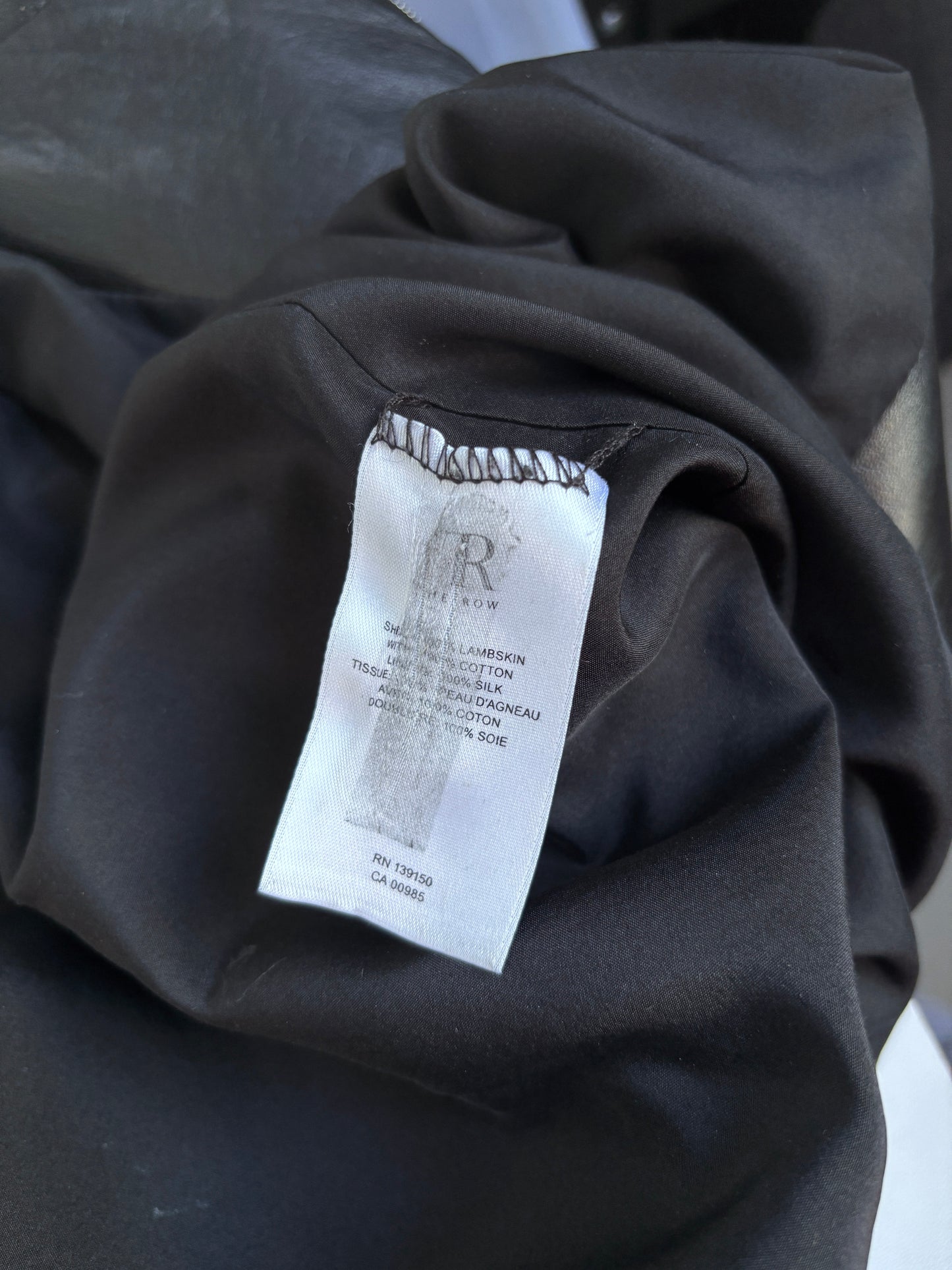 The Row leather jacket