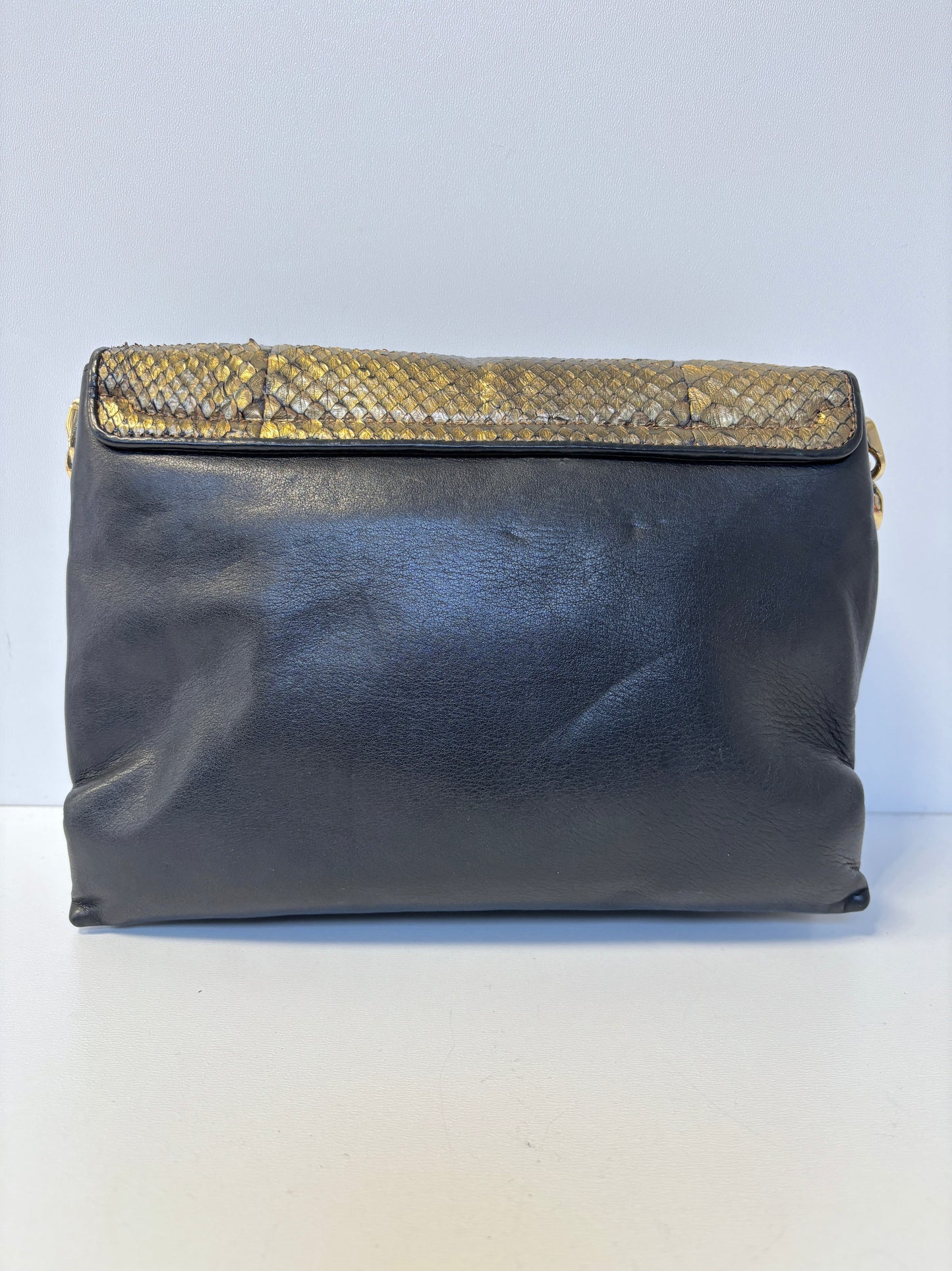 Bvlgari python shoulder bag