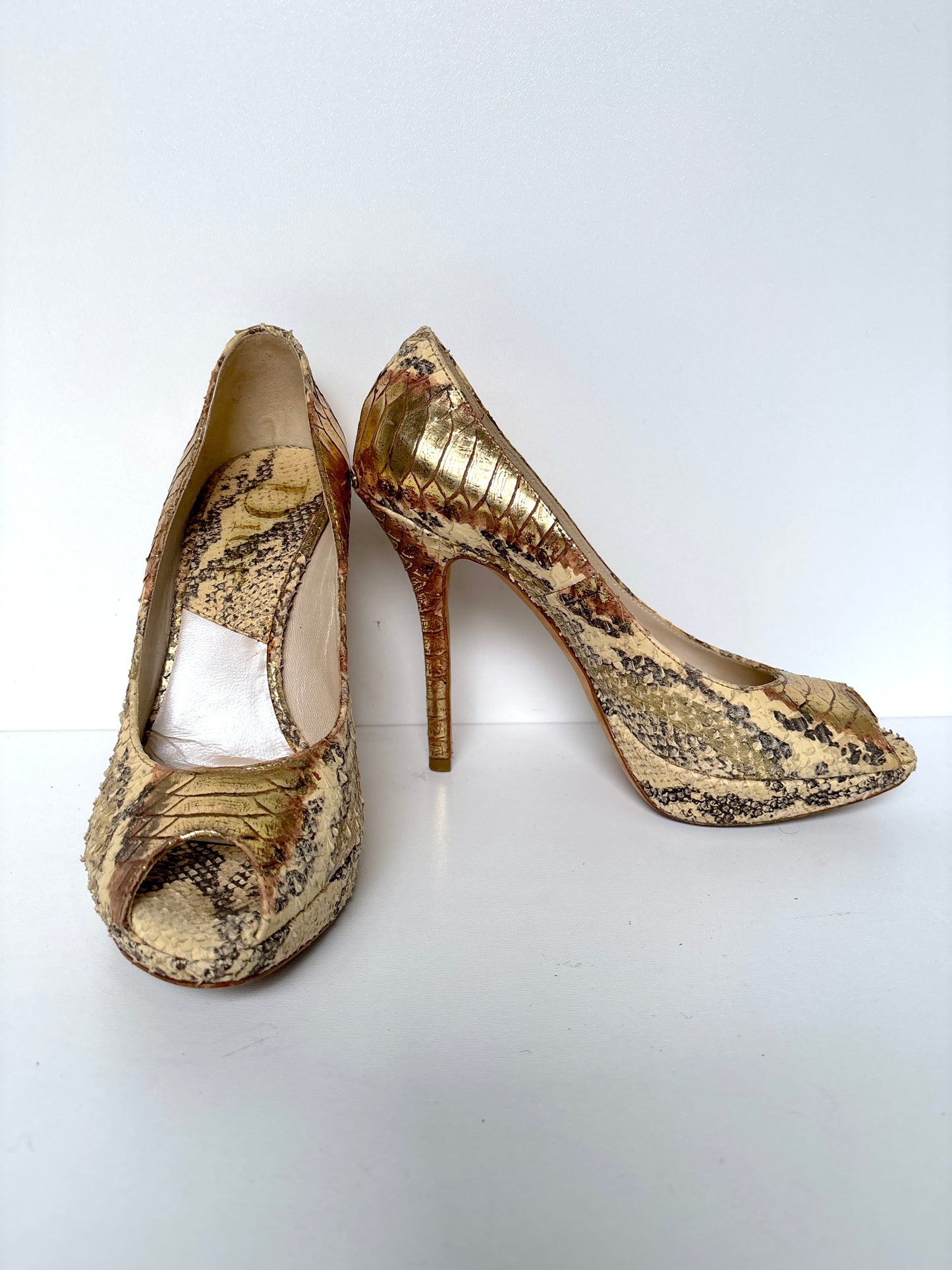 Dior "Miss Dior" python pumps