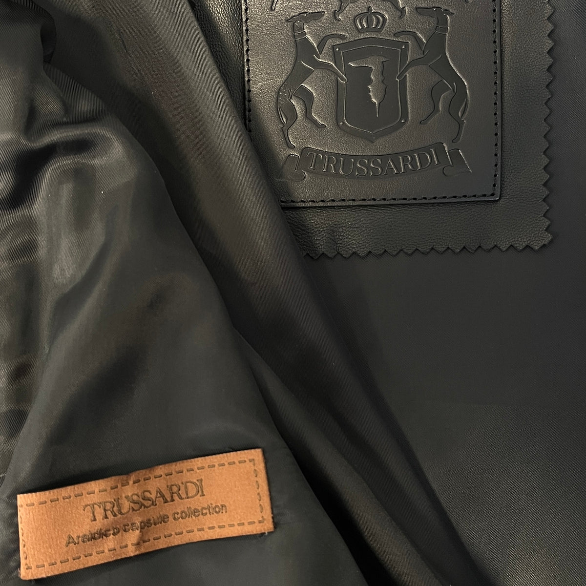 Trussardi leather blazer