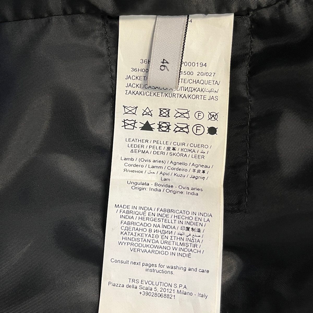 Trussardi leather blazer