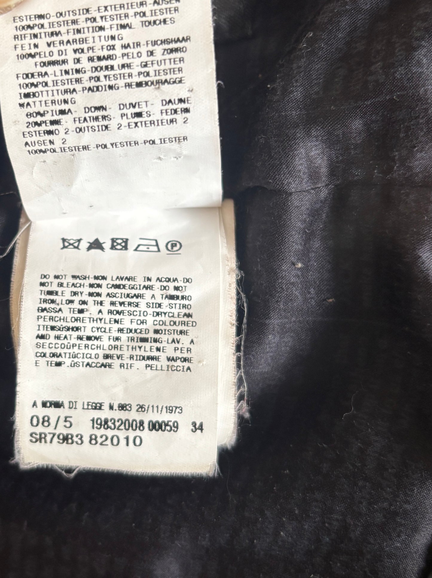 Galliano puffer jacket