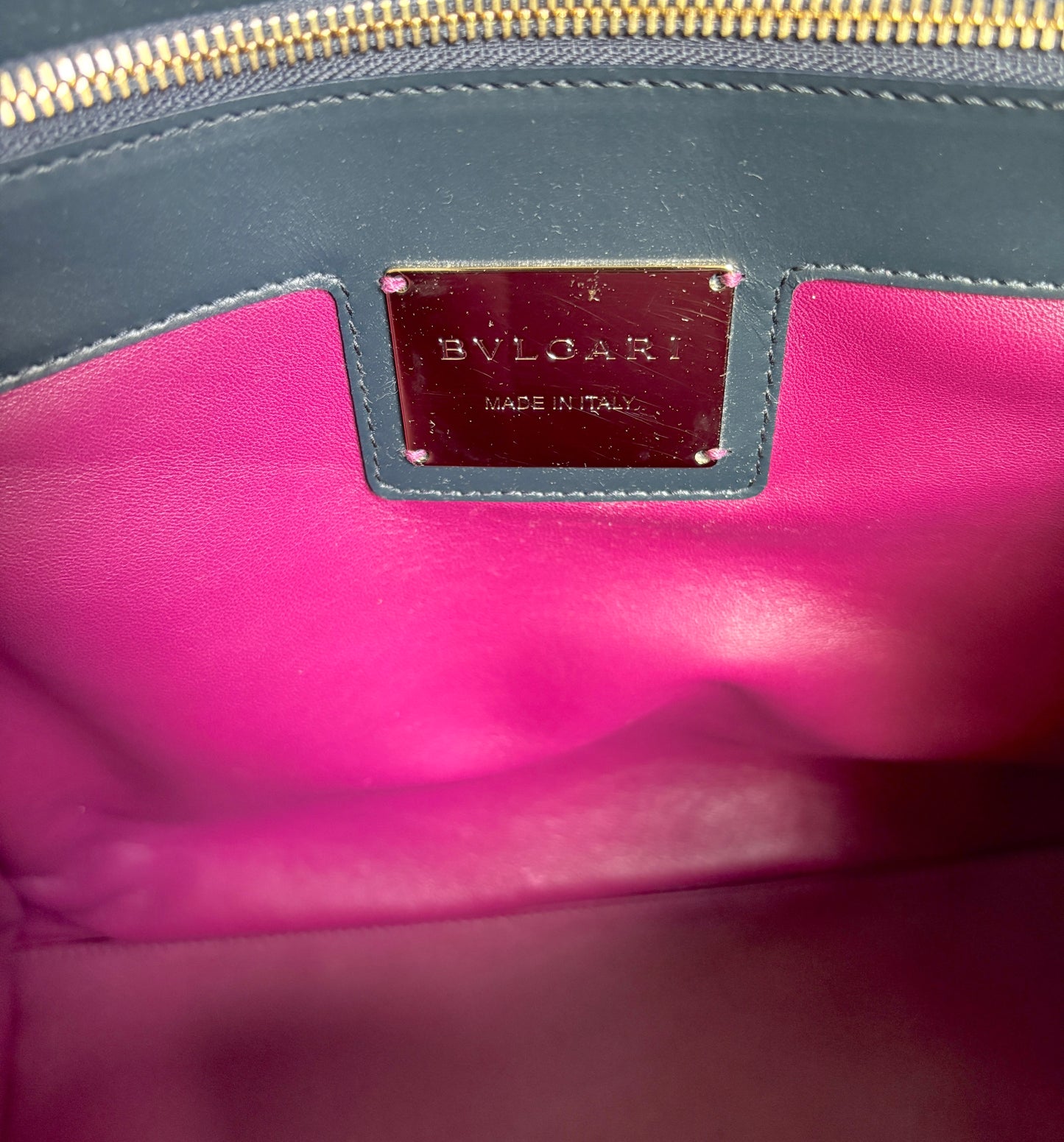 Bvlgari python satchel