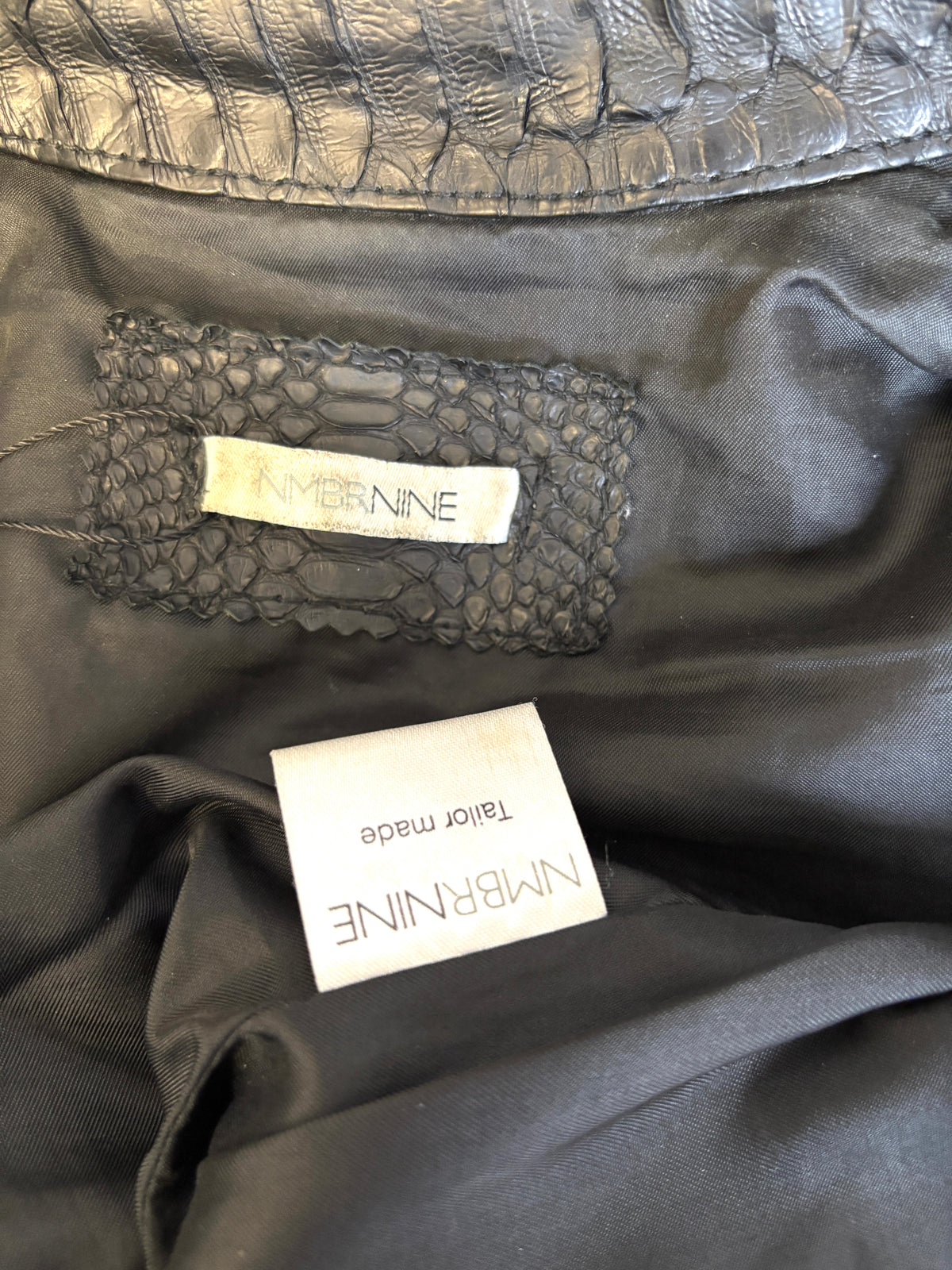 NMBR Nine python jacket
