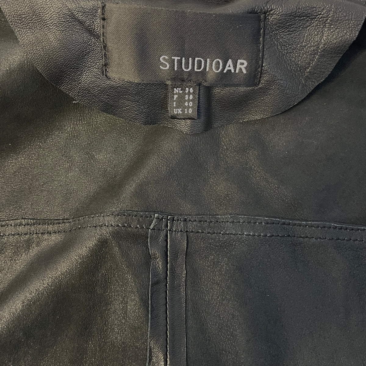 Studio AR leather shirt
