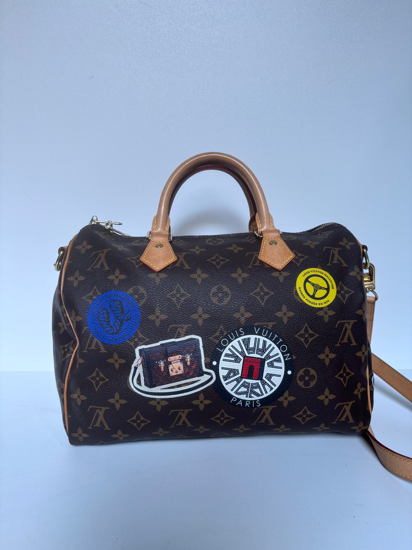 Louis Vuitton Speedy 30 "World Tour" LE.