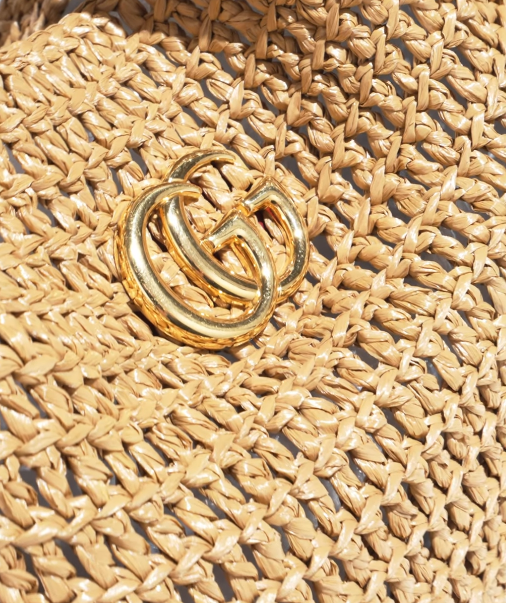 Gucci GG Marmont Raffia Tote