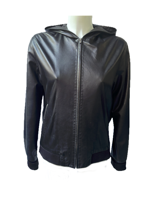 The Row leather jacket
