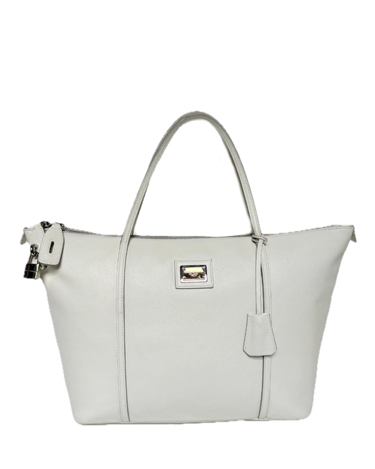 Dolce & Gabbana white shopper bag.