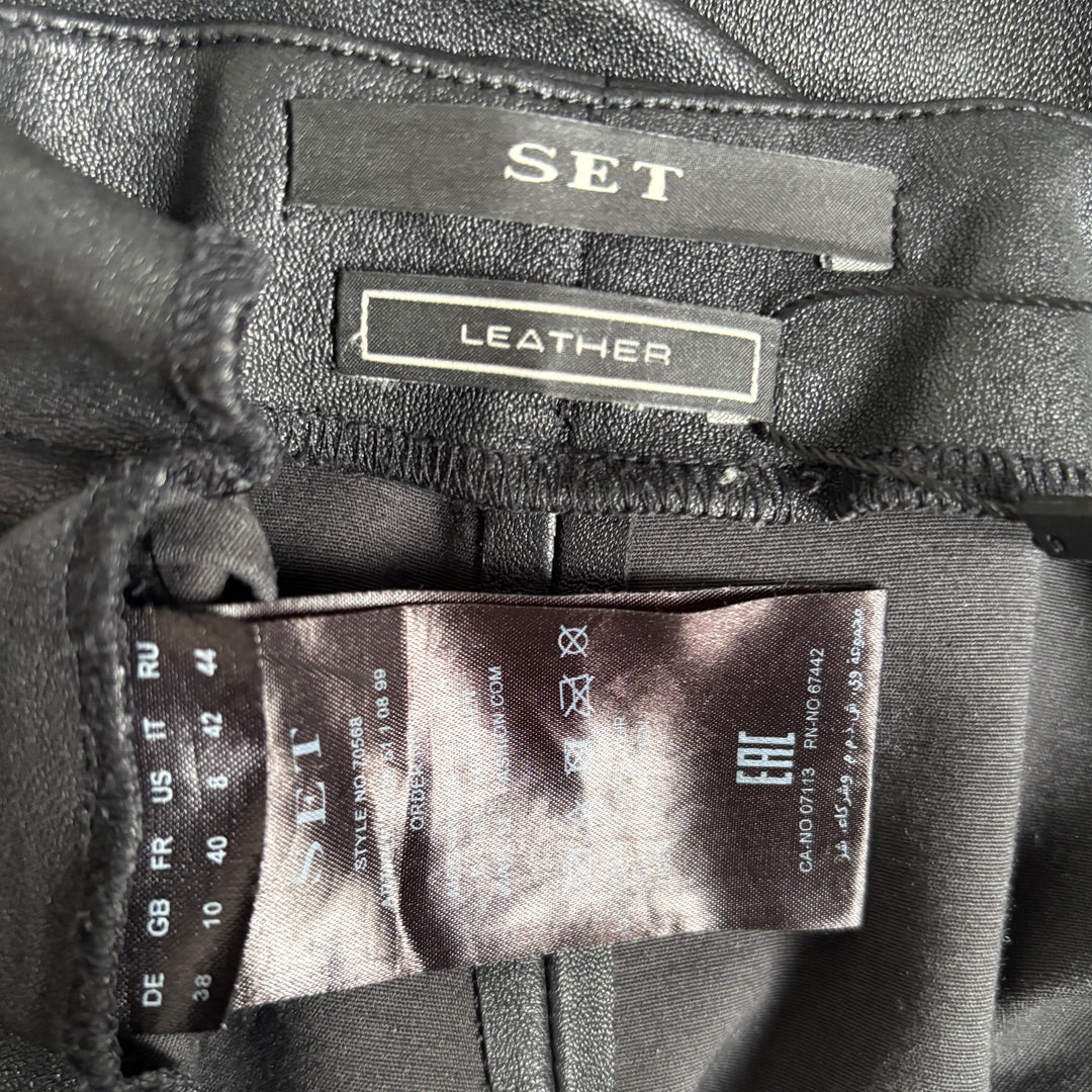 SET leather pants